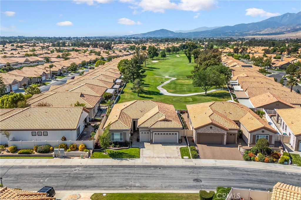 5233 Hampton Road Banning, CA 92220 - Photo 38 of 46 an aerial view of residential houses with outdoor space and ocean view