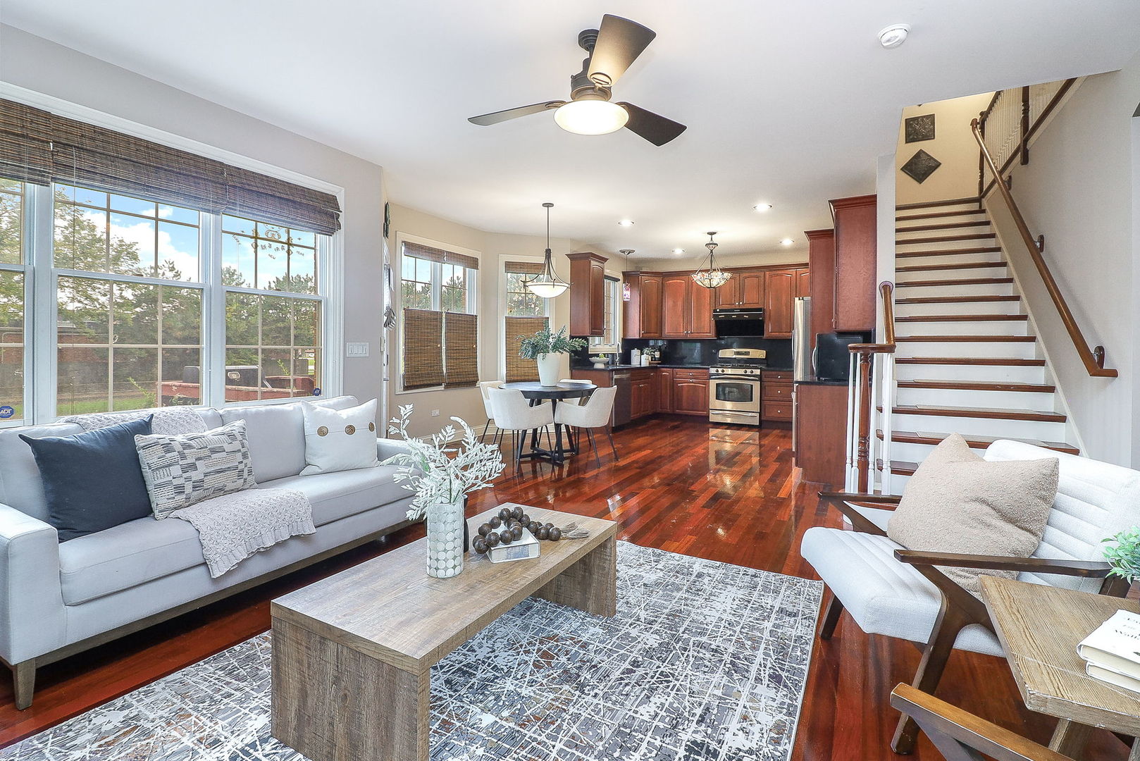 1208 Connamara Court Westmont, IL 60559 - Photo 12 of 36 a living room with furniture and wooden floor