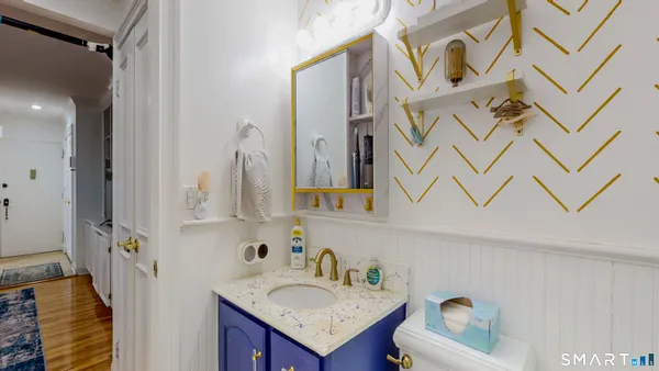 a view of balcony with furniture