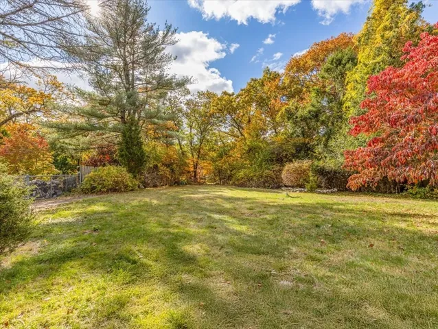 a view of beach and yard