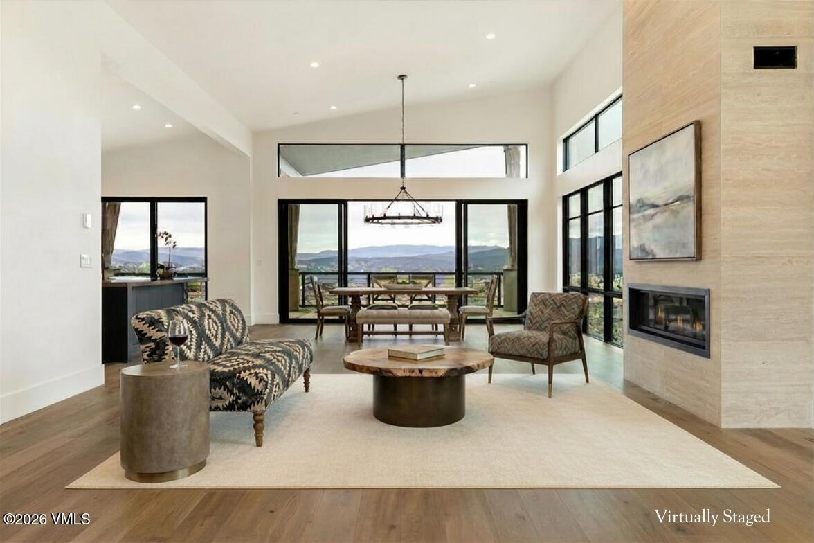 61 New York Mountain Road Eagle, CO 81631 - Photo 3 of 34 Living Area Virtually Staged.