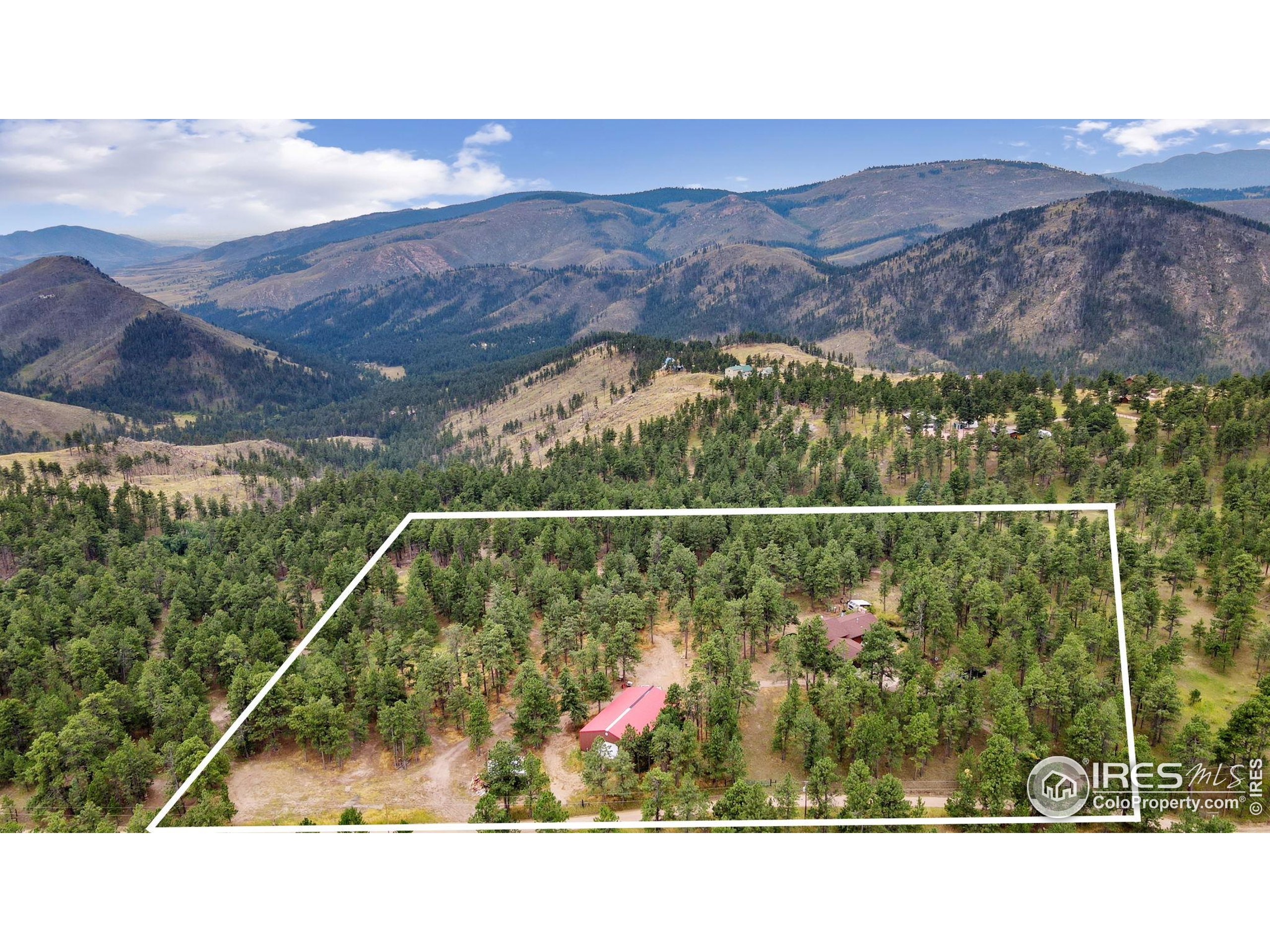 269 Cox Court Bellvue, CO 80512 - Photo 2 of 47 a black and white photo of a city