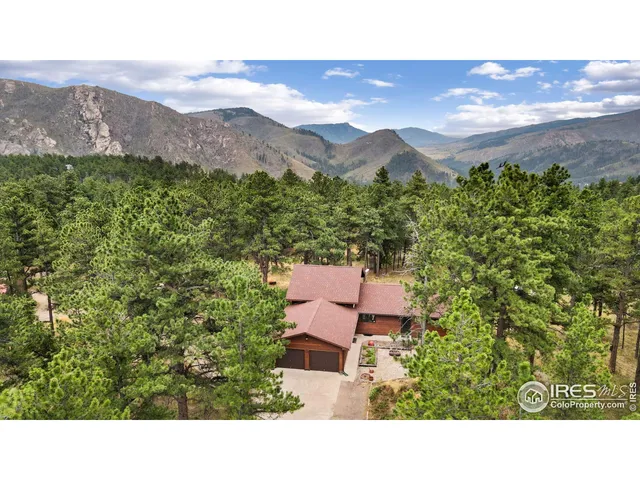 a view of a city with mountain