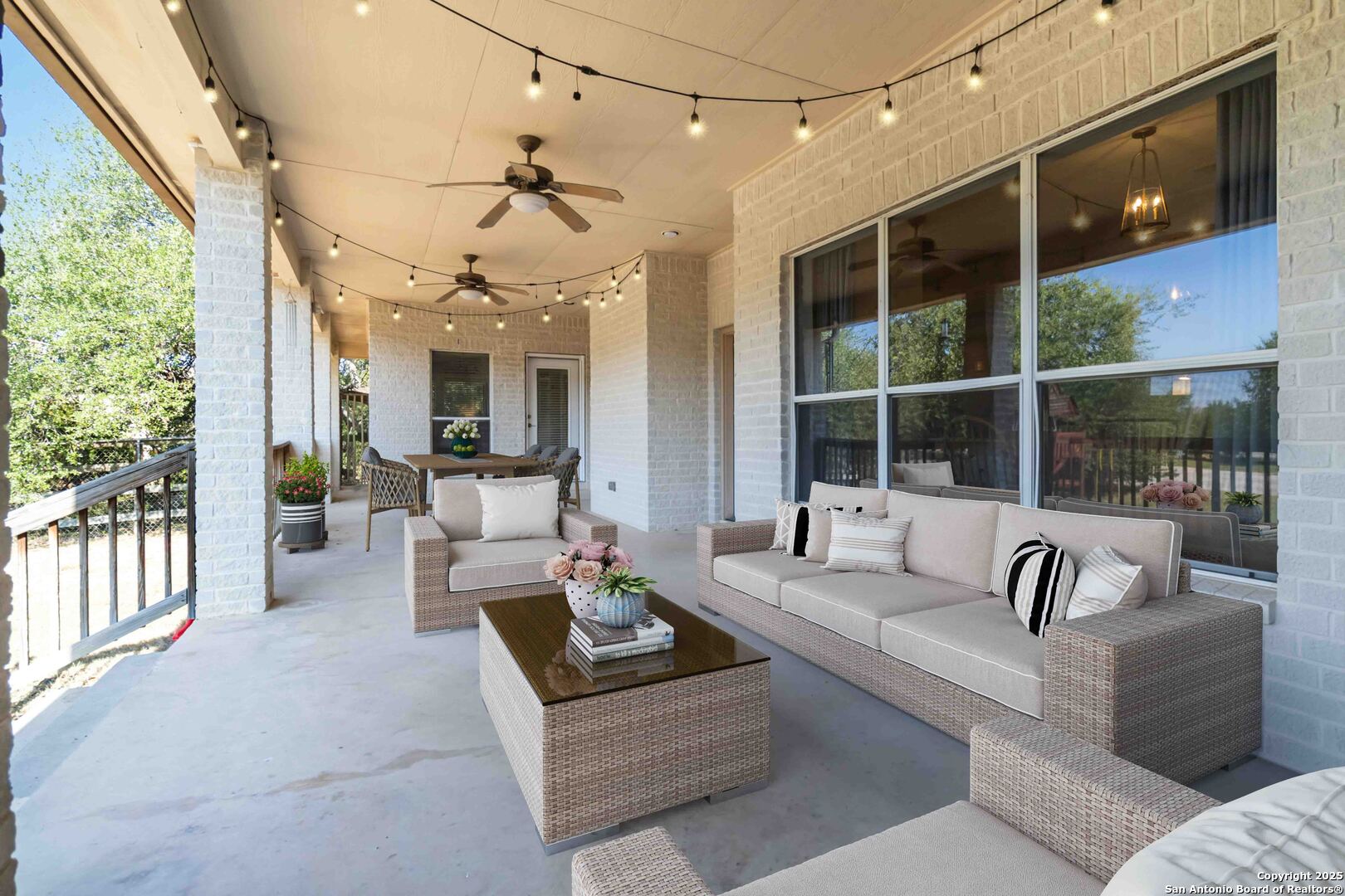 339 Long Meadow Spring Branch, TX 78070 - Photo 42 of 53 a living room with furniture and a flat screen tv