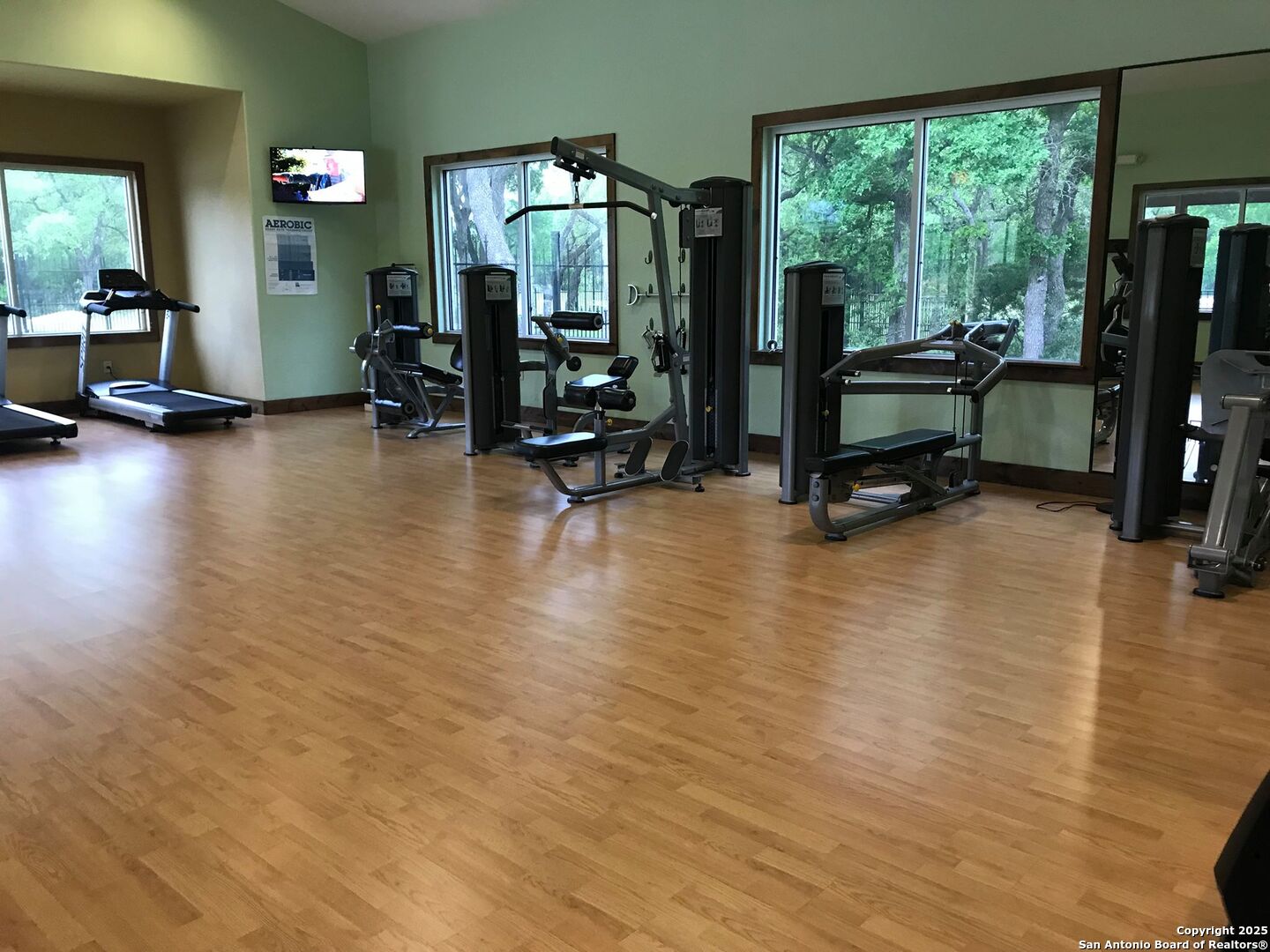 339 Long Meadow Spring Branch, TX 78070 - Photo 53 of 53 a view of a room with gym equipment and a large window