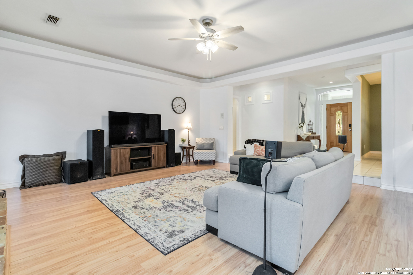 339 Long Meadow Spring Branch, TX 78070 - Photo 10 of 53 a living room with furniture and a flat screen tv
