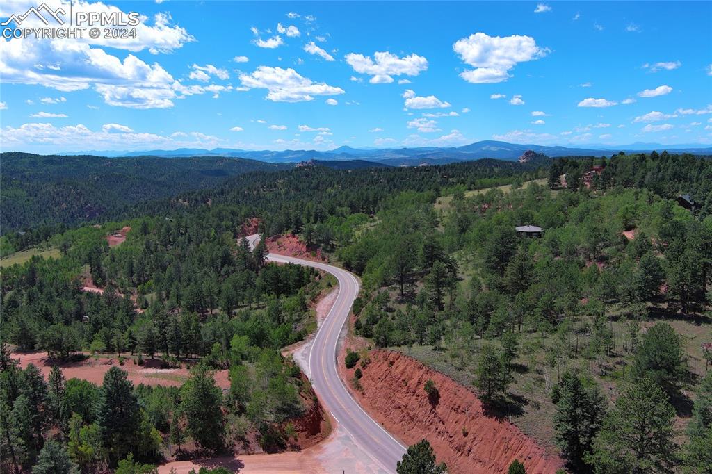 68 Valley Road Divide, CO 80814 - Photo 28 of 38 Drone / aerial view featuring a mountain view