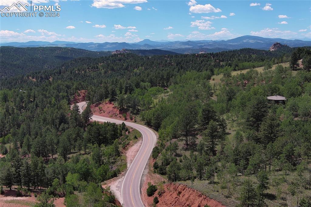 68 Valley Road Divide, CO 80814 - Photo 29 of 38 Aerial view with a mountain view