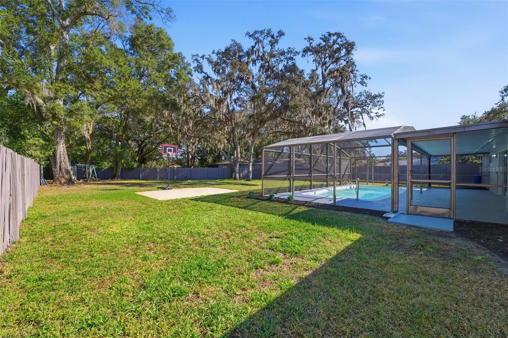 12515 Shadow Ridge Boulevard Hudson, FL 34669 - Photo 36 of 43 a view of yard with swimming pool and green space