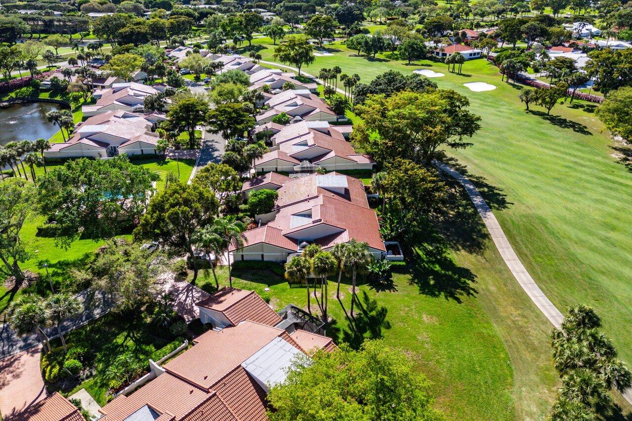 19 Glens Drive West Boynton Beach, FL 33436 - Photo 45 of 69 an aerial view of residential houses with outdoor space and trees all around