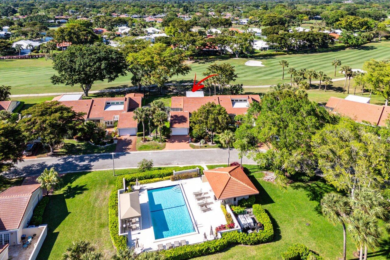 19 Glens Drive West Boynton Beach, FL 33436 - Photo 50 of 69 an aerial view of residential houses with outdoor space and swimming pool