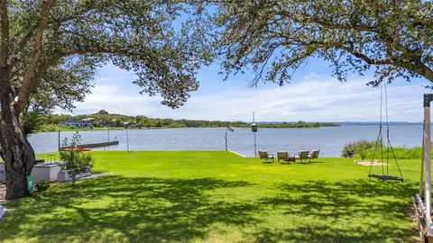 a view of a fountain with a big yard