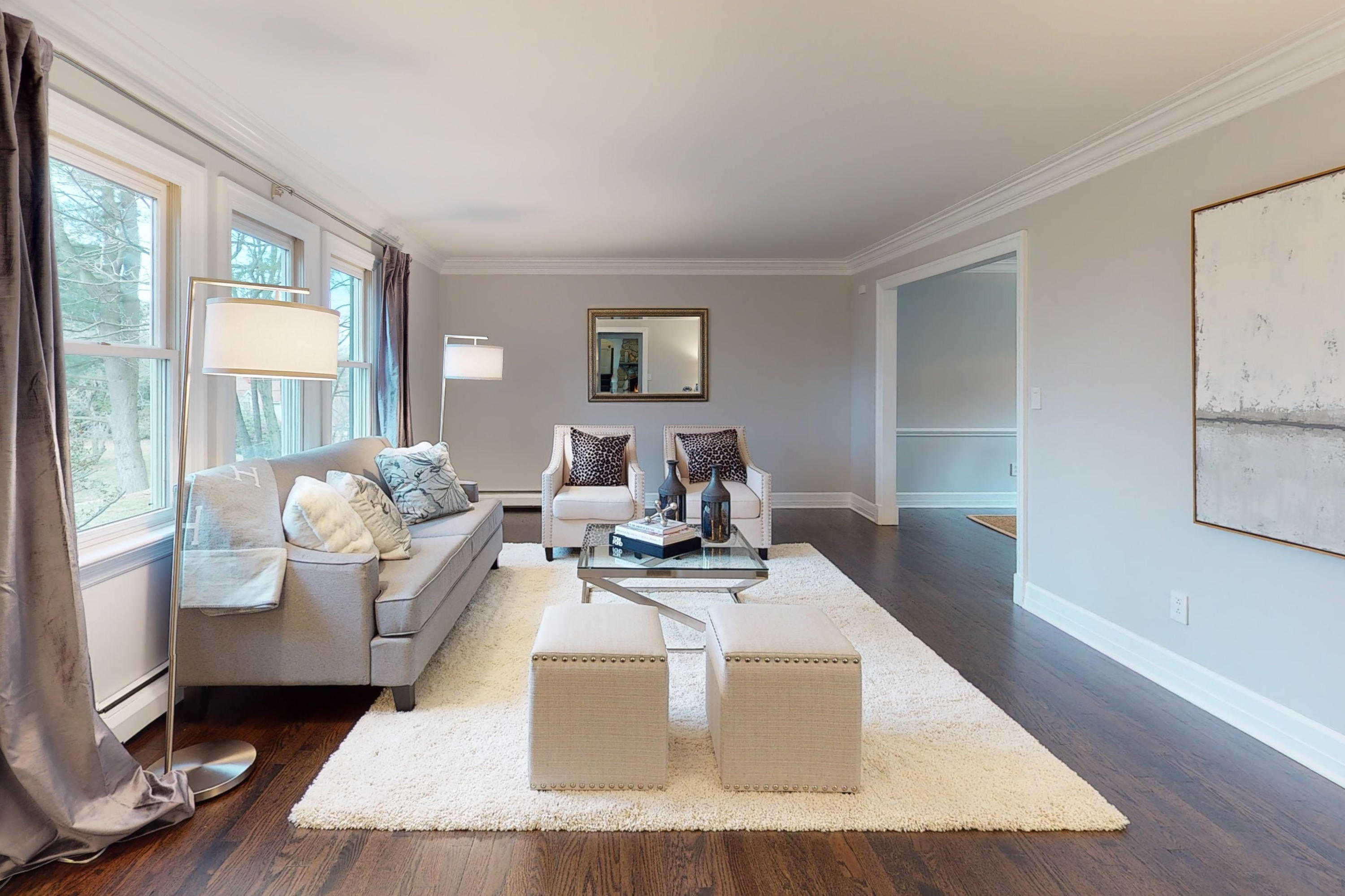 16 Barringer Road Darien, CT 06820 - Photo 9 of 43 a living room with furniture and a table