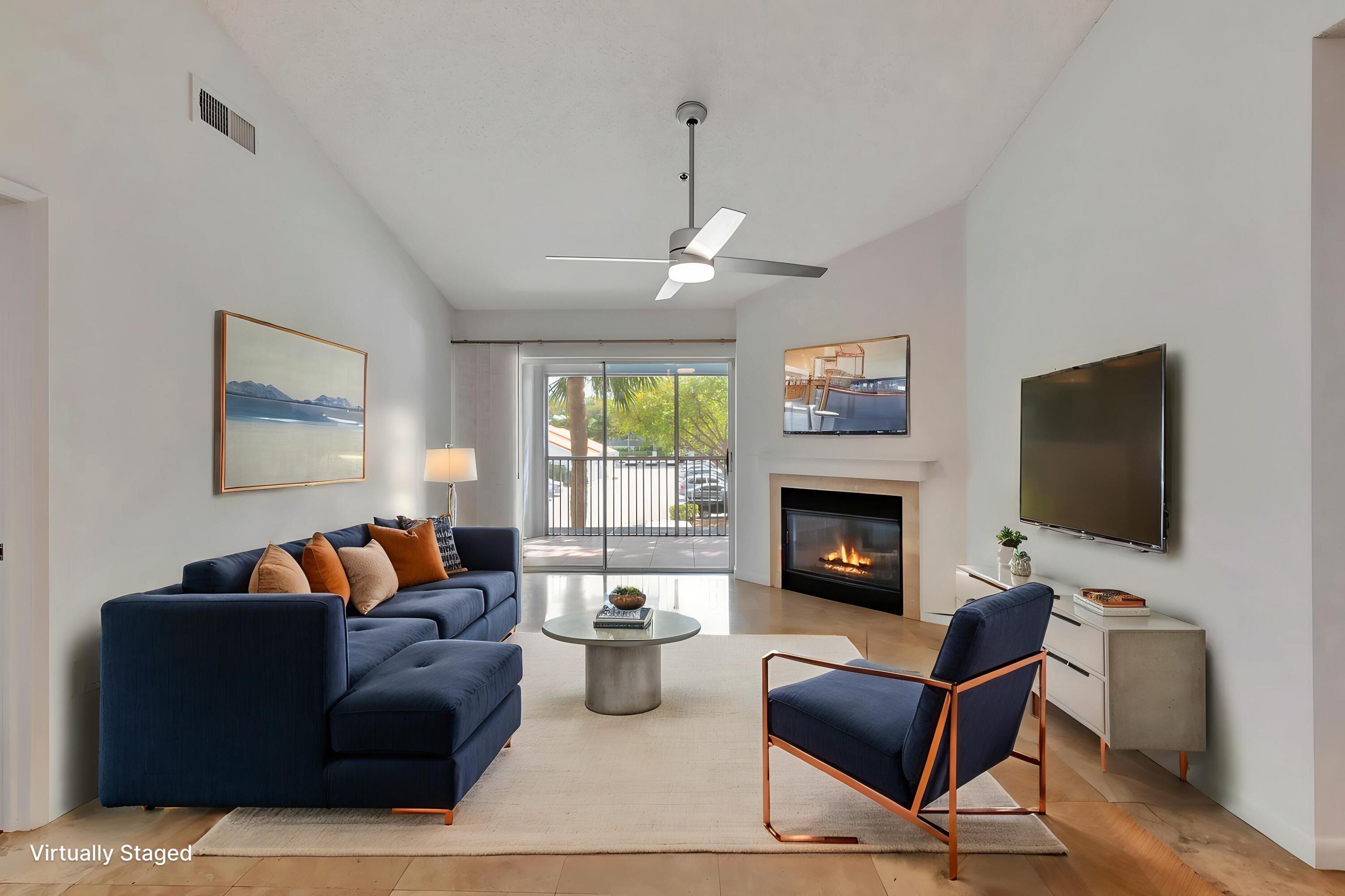 3111 Clint Moore Road, Unit 203 Boca Raton, FL 33496 - Photo 2 of 40 virtually staged living room