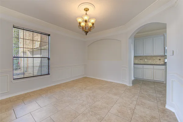 a view of a livingroom with a chandelier