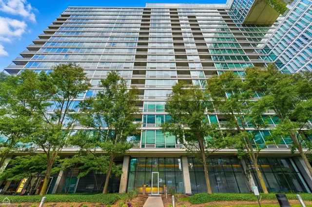 a front view of a residential apartment building