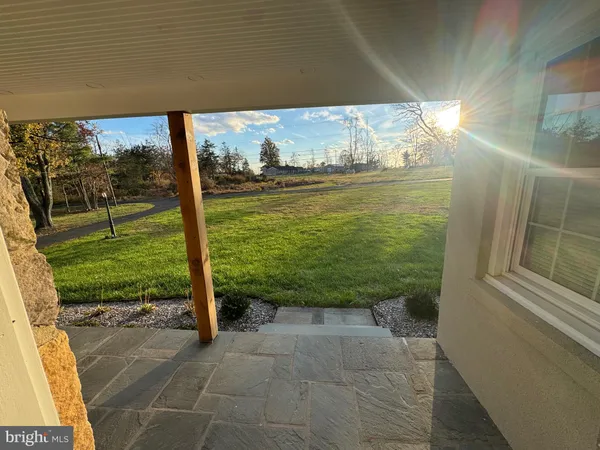 a view of a porch