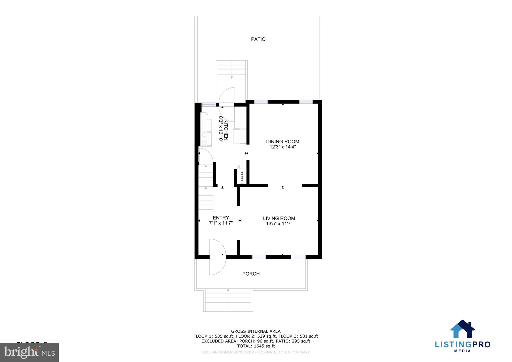 504 Kenyon Street Northwest Washington, DC 20010 - Photo 36 of 38 a picture of floor plan