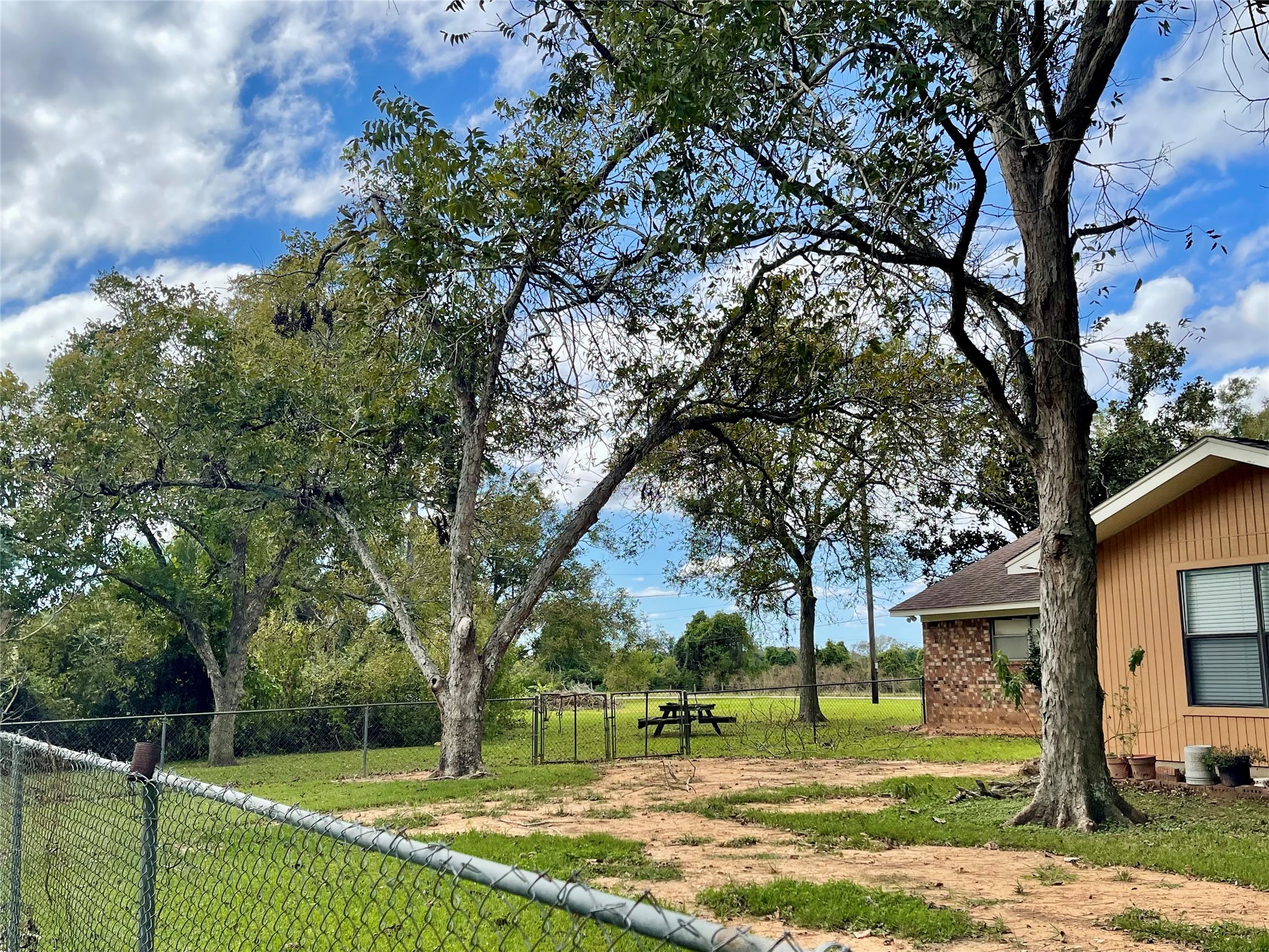 318 Peach Point Road Jones Creek, TX 77541 - Photo 26 of 27 a view of a house with a big yard and large trees