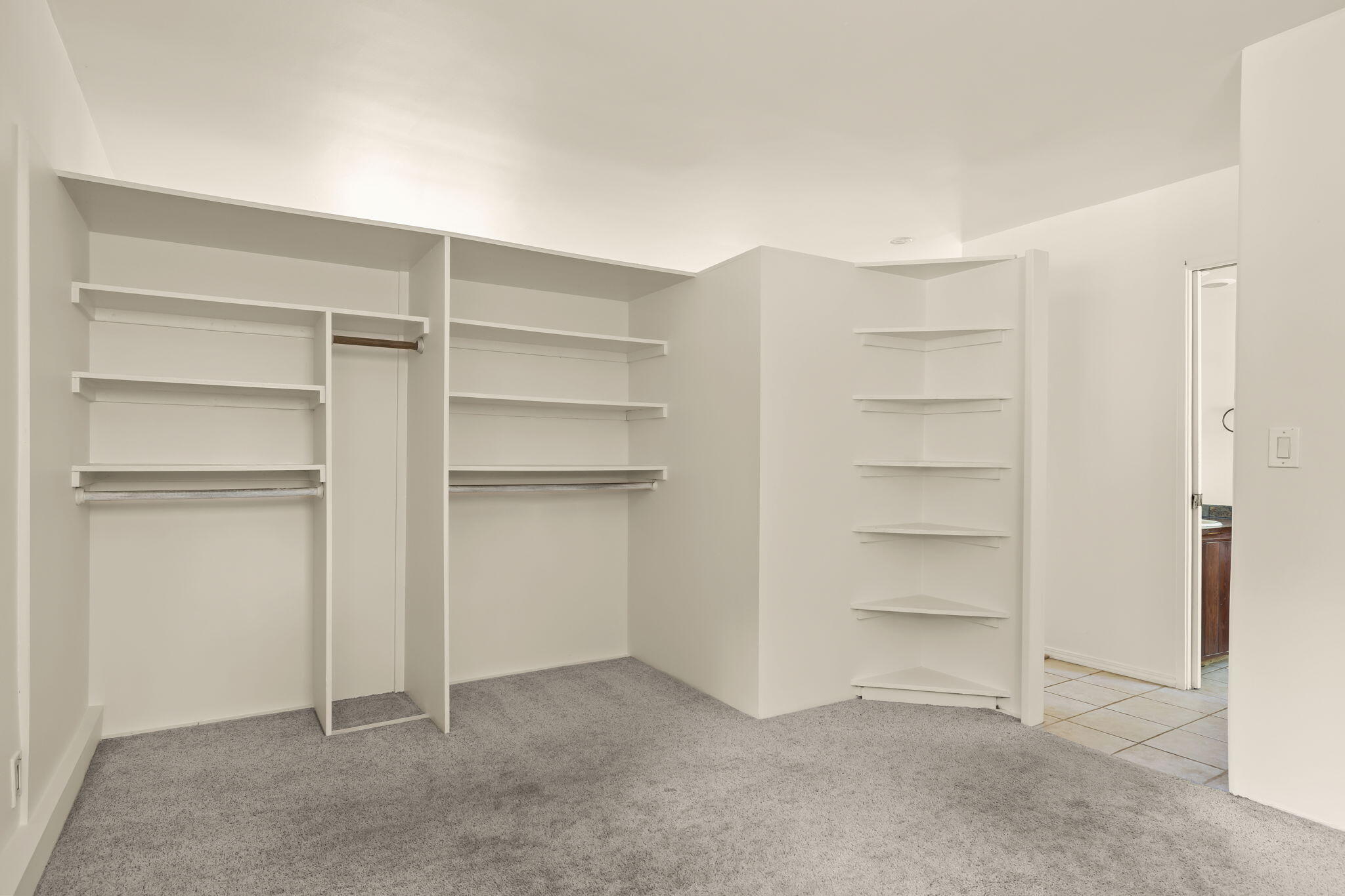 5130 Cathedral Oaks Road Santa Barbara, CA 93111 - Photo 44 of 68 a view of an empty walk in closet
