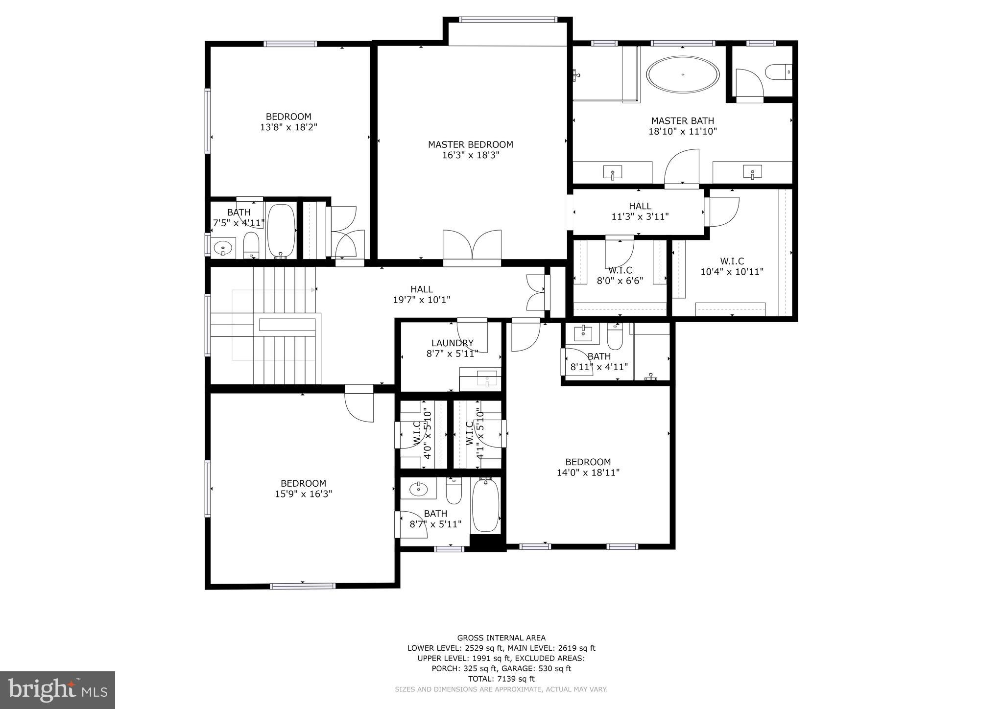 8721 Burning Tree Road Bethesda, MD 20817 - Photo 50 of 50 Upper Level Floorplan