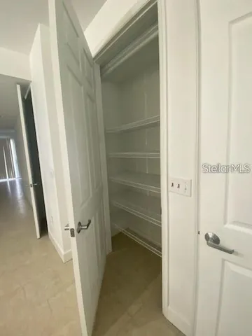 a view of closet area