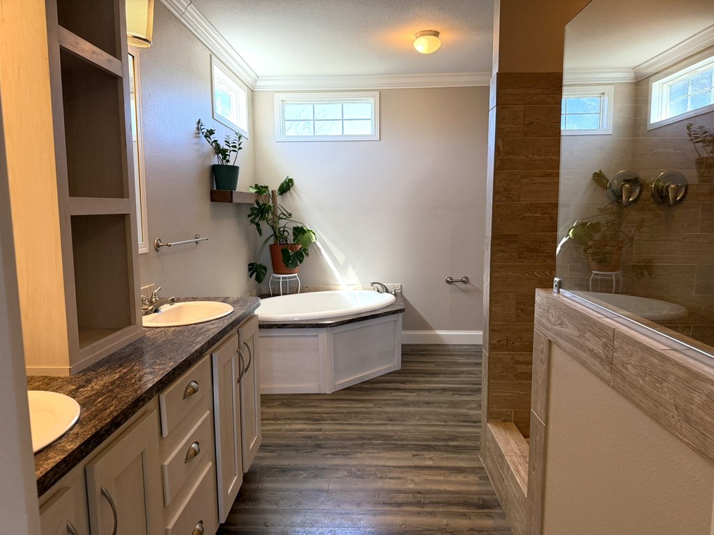 5200 Rr 1120 Rio Frio, TX 78879 - Photo 12 of 39 a bathroom with a granite countertop sink toilet and shower