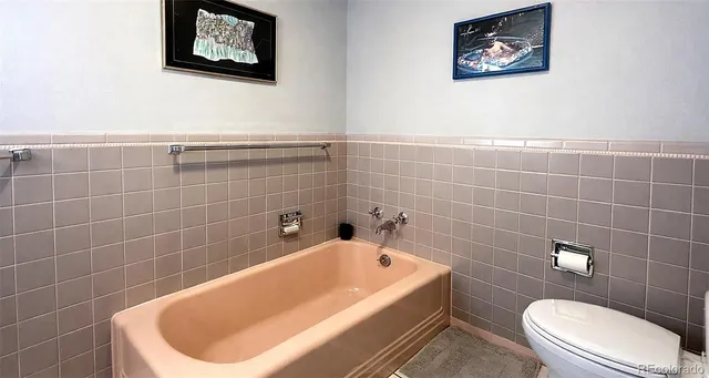 a bathroom with a toilet a sink and bathtub