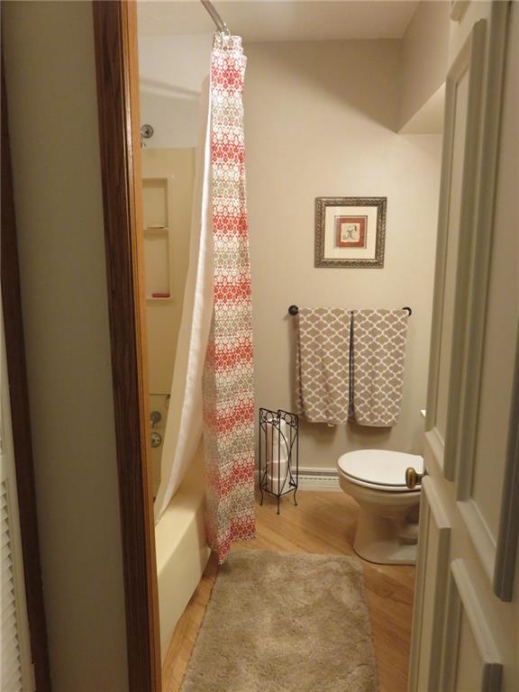 611 New Castle Road Slippery Rock, PA 16057 - Photo 14 of 24 The full bathroom has a linen closet to the left.