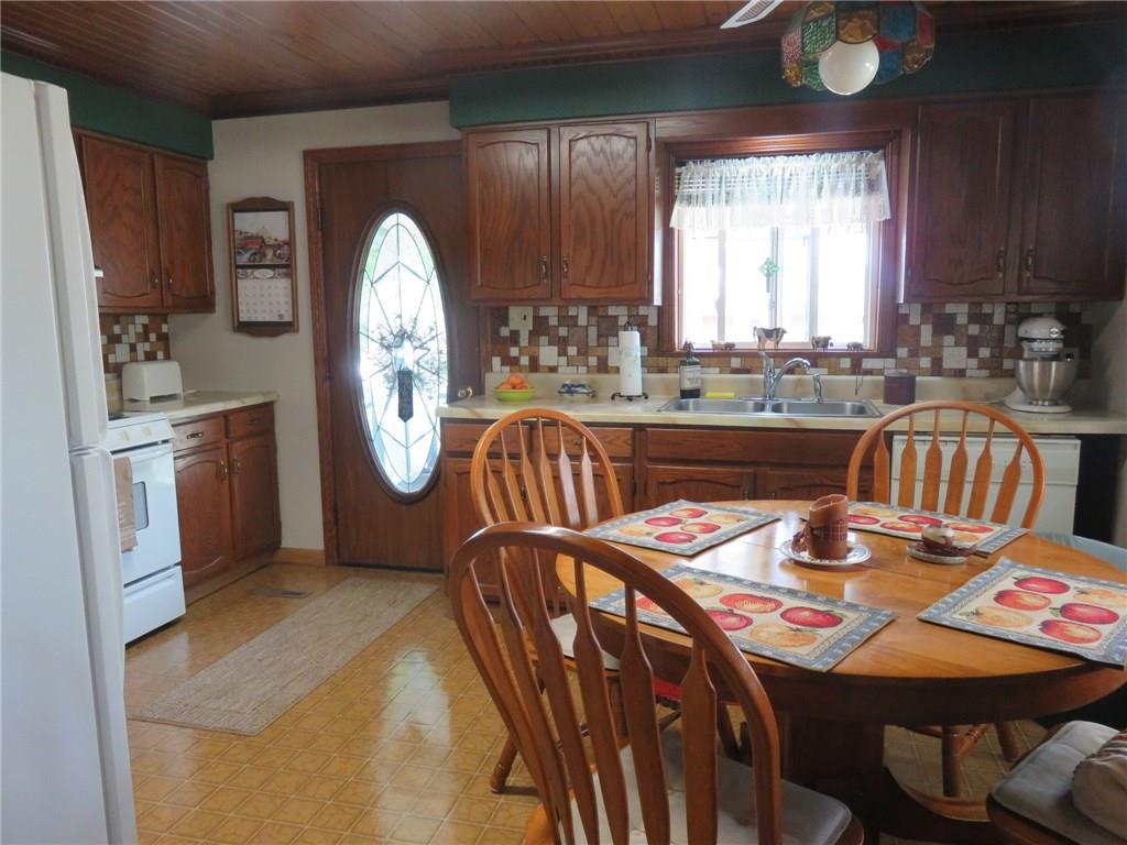 611 New Castle Road Slippery Rock, PA 16057 - Photo 7 of 24 Notice the wood ceiling and trim and beveled glass door for that special touch!