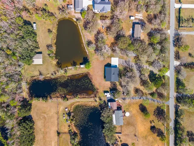 a bird view of house