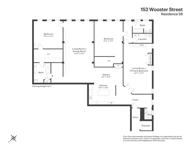 $4,750,000 | 152 Wooster Street, Unit 5B | SoHo