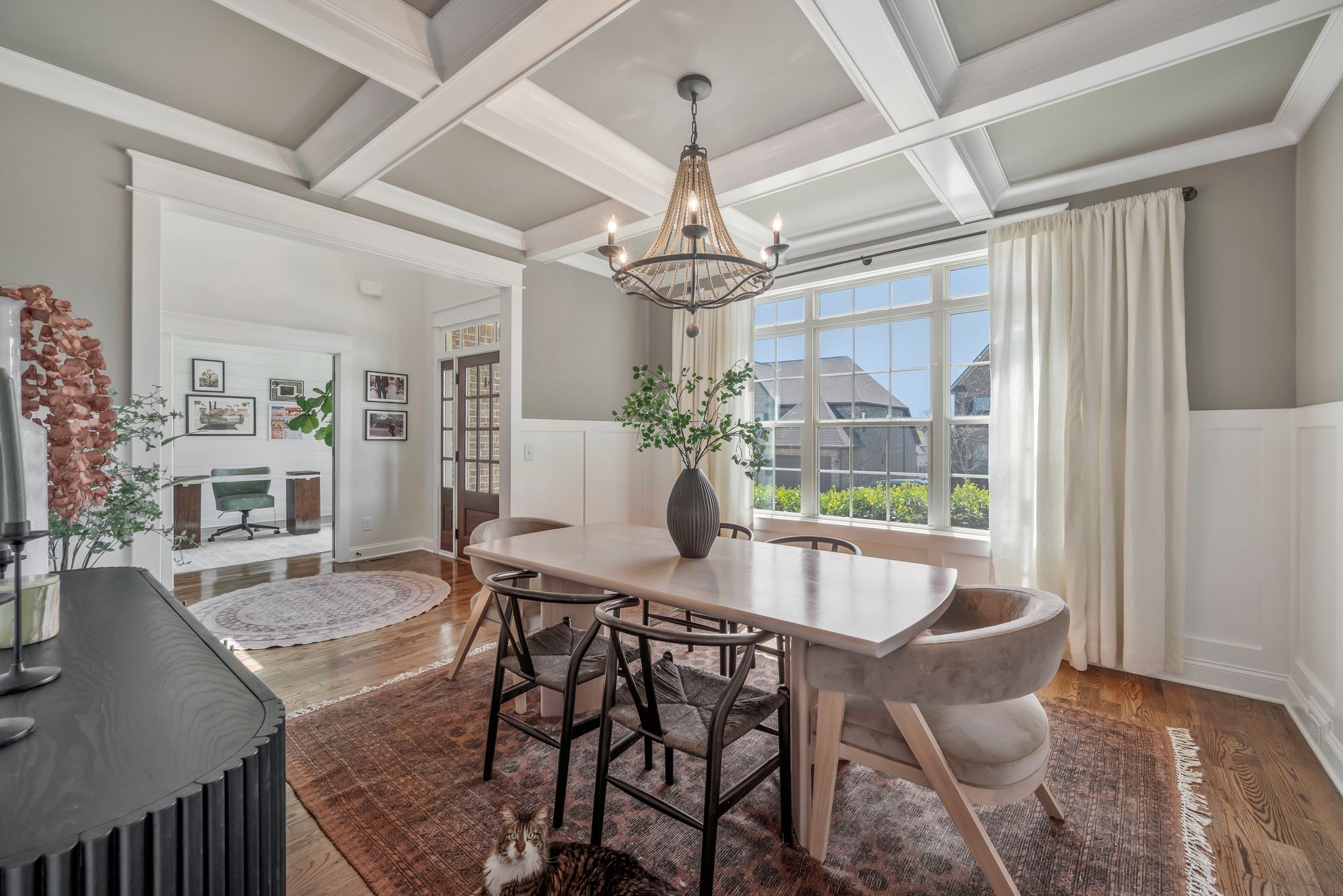 1009 Alpaca Drive Spring Hill, TN 37174 - Photo 13 of 48 a view of a dining room with furniture window and wooden floor