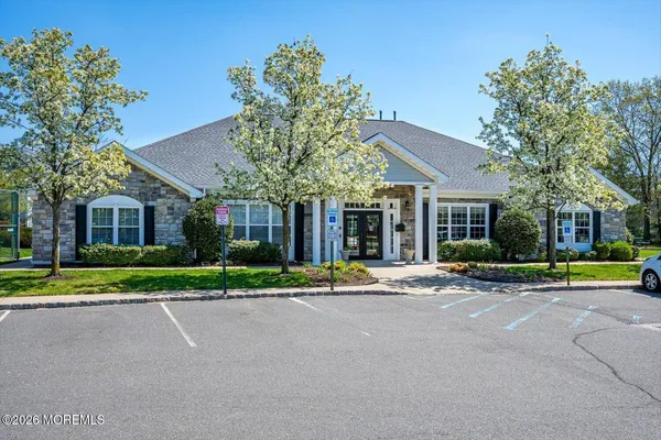 a view of a house with a swimming pool