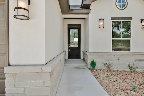 a view of a entryway door of the house