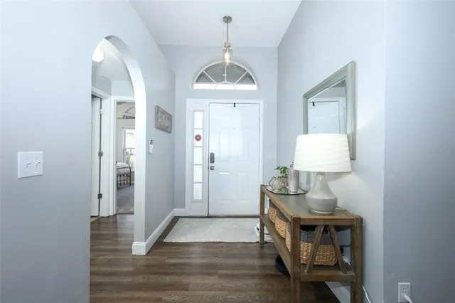 a view of livingroom with furniture and wooden floor