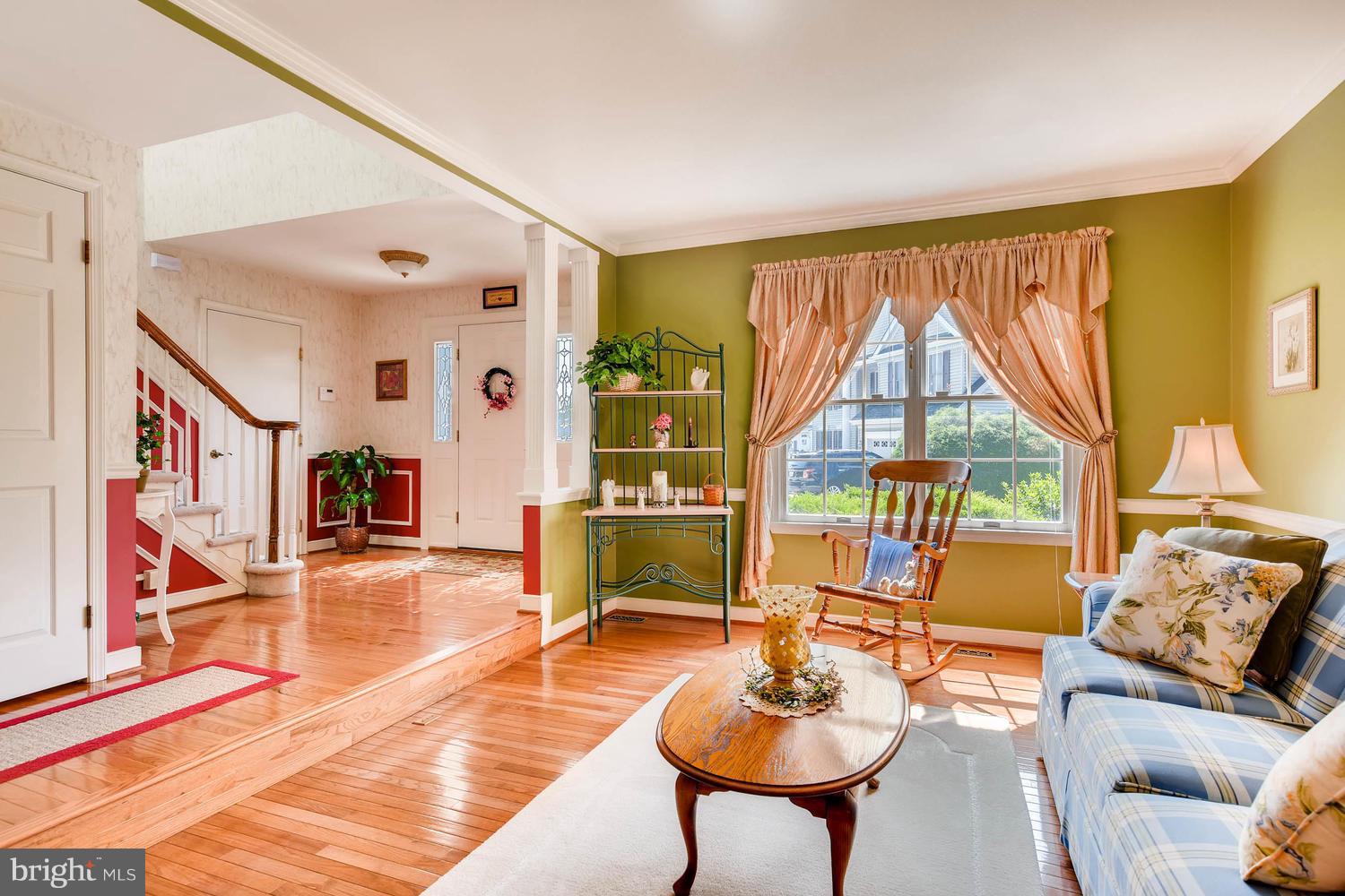 Formal Living Room with Hardwood Floors