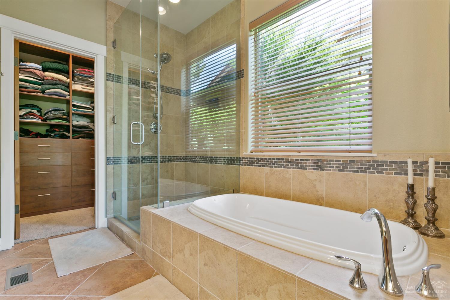 61950 Fall Creek Loop Bend, OR 97702 - Photo 11 of 25 Downstairs master bath and large walk-in