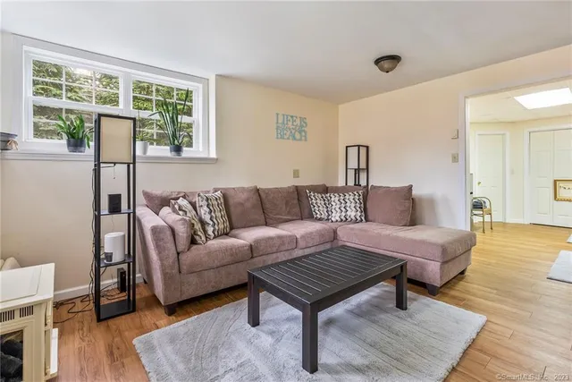 a view of a chair in the deck