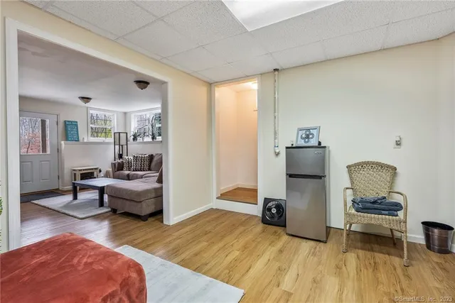 a view of a dinning table and chairs in roof deck