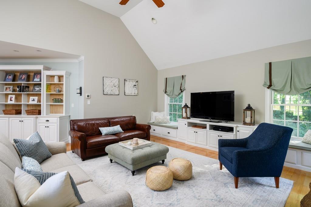 3 Lily Pond Lane Hingham, MA 02043 - Photo 14 of 42 a living room with furniture and a flat screen tv