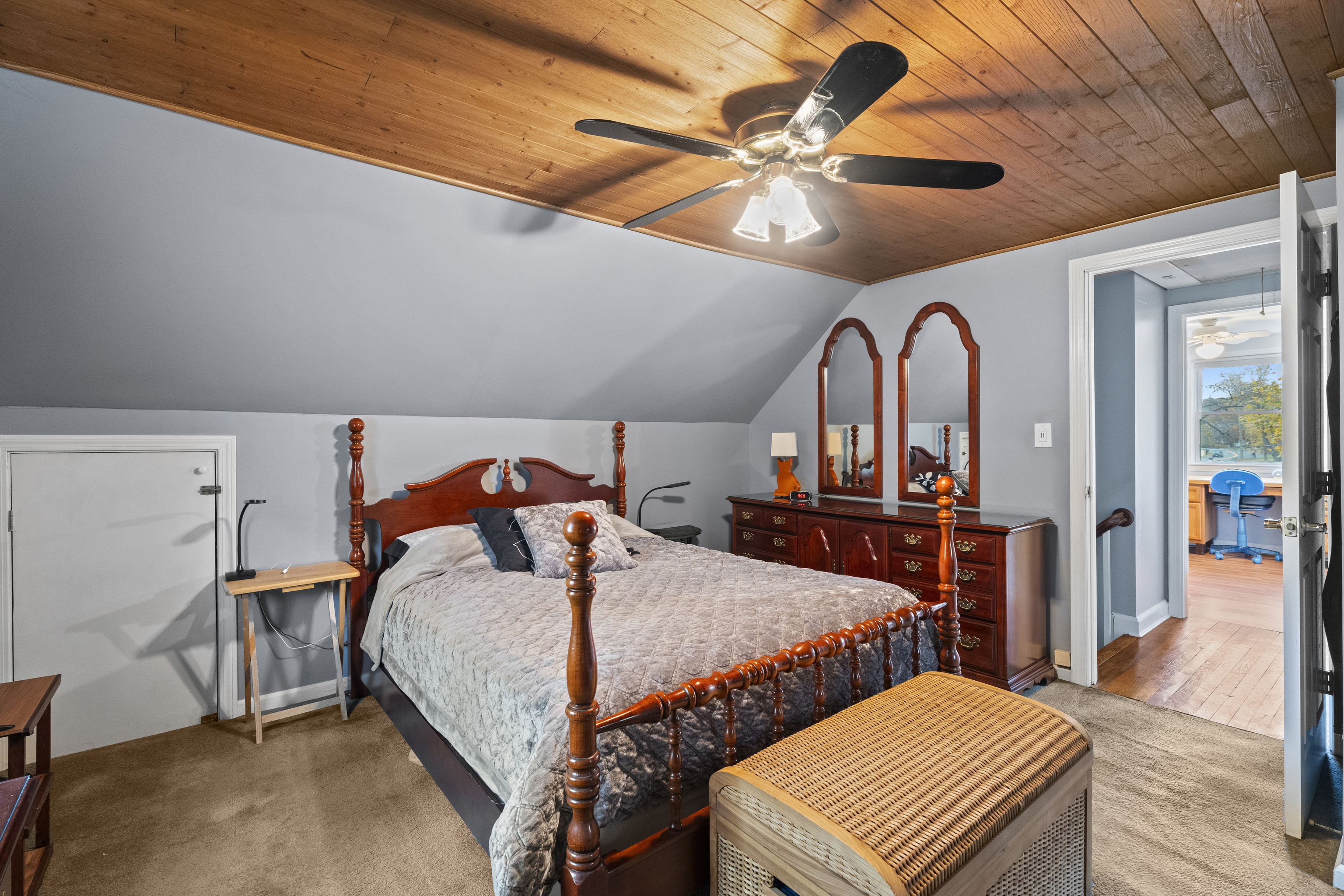 101 Pool Road North Haven, CT 06473 - Photo 14 of 23 a bedroom with two beds and a ceiling fan