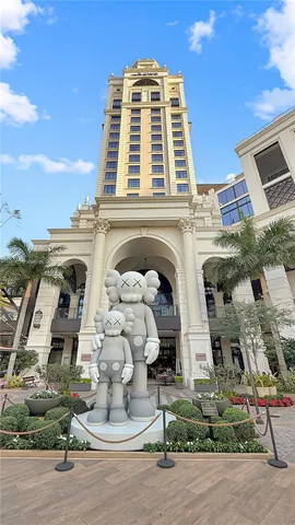 a front view of a building