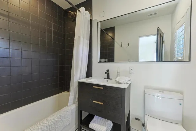 a view of balcony with patio