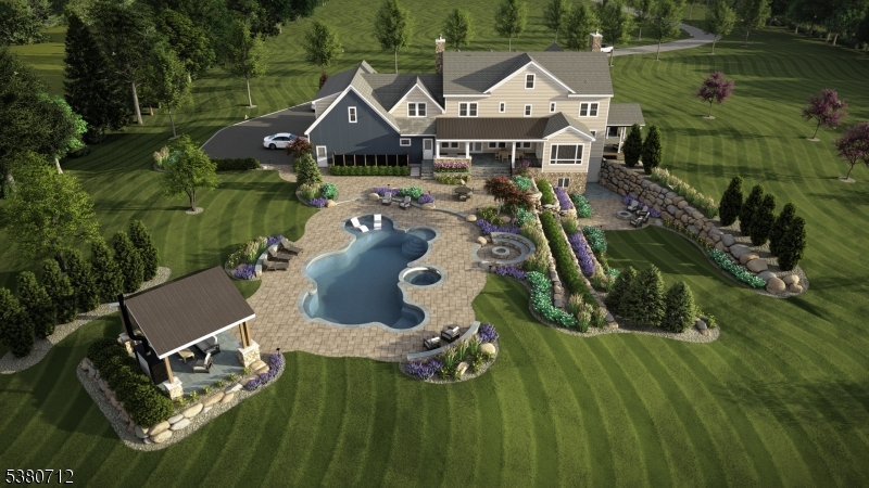 134 Hillsborough Road Hillsborough, NJ 08844 - Photo 39 of 50 an aerial view of a house with a yard