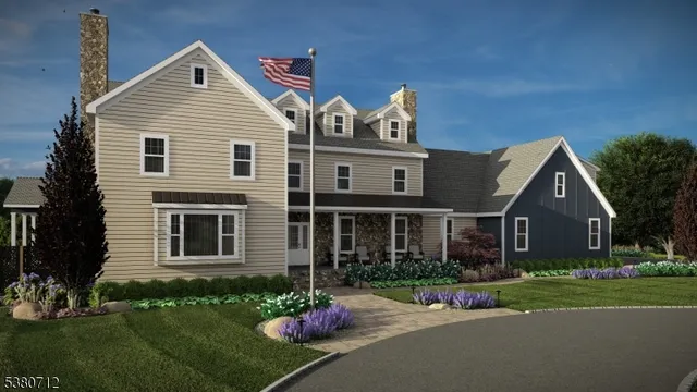 a view of a house with a street