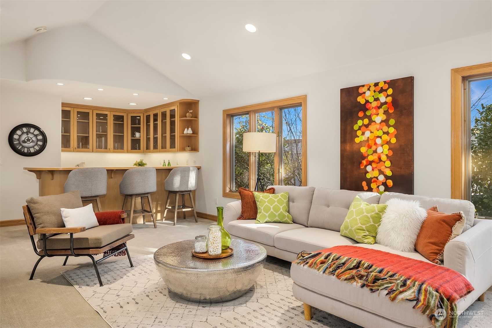 4452 Ferncroft Road Mercer Island, WA 98040 - Photo 32 of 39 a living room with furniture and a large window