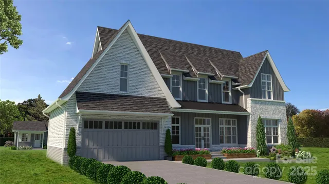 a front view of a house with a yard and porch