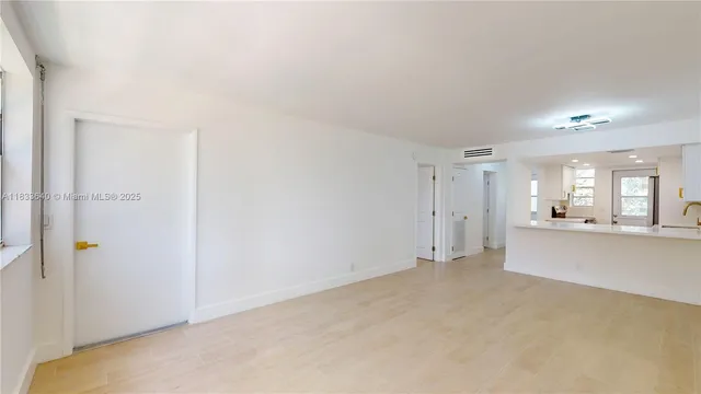 a view of an empty room