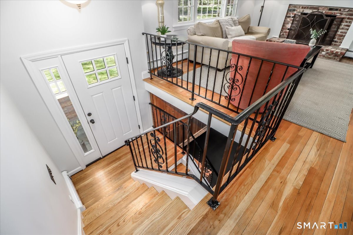 28 Fieldcrest Drive Ridgefield, CT 06877 - Photo 3 of 36 a view of entryway with wooden floor